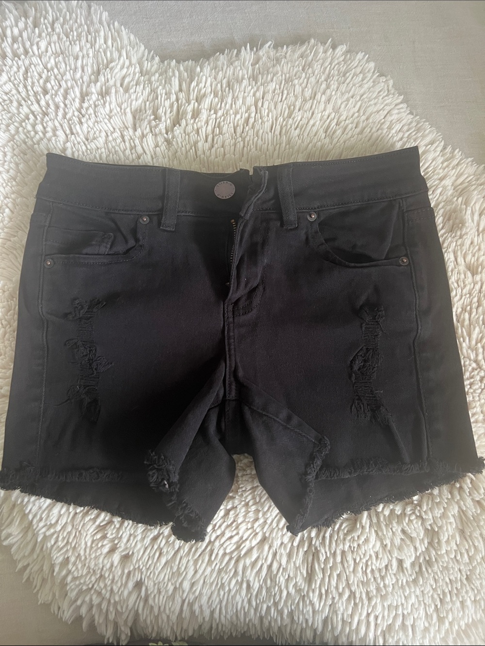 O’Neill Black Distressed Women's Denim Shorts